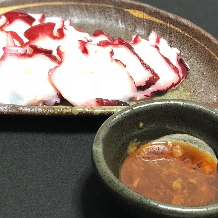 梅肉タレで タコの刺身 レシピ 作り方 By まかろん 楽天レシピ